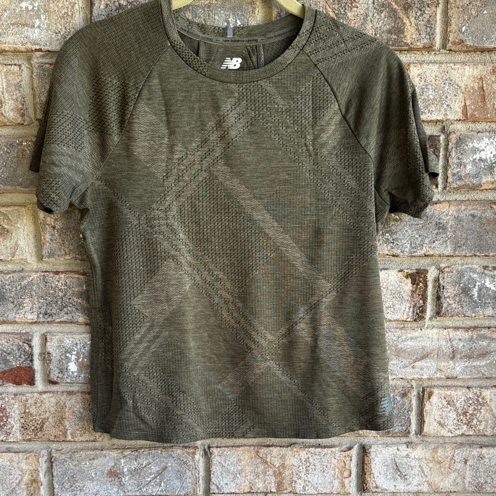 New Balance Olive Short Sleeve Performance Tee - Women's